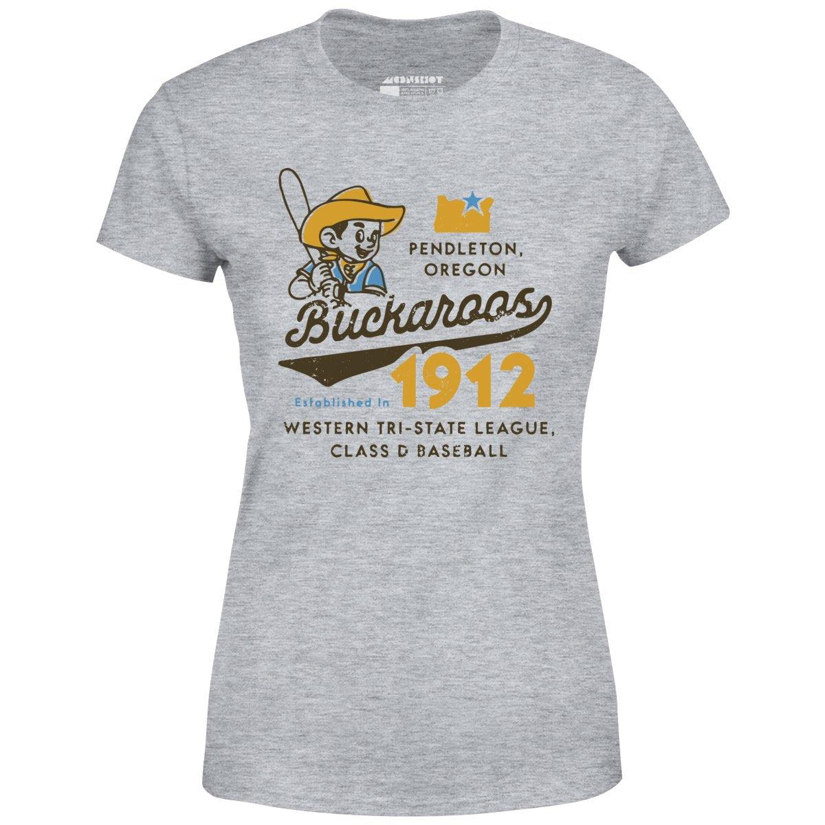 Pendleton Buckaroos - Oregon - Vintage Defunct Baseball Teams - Women's T-Shirt Female Product Image