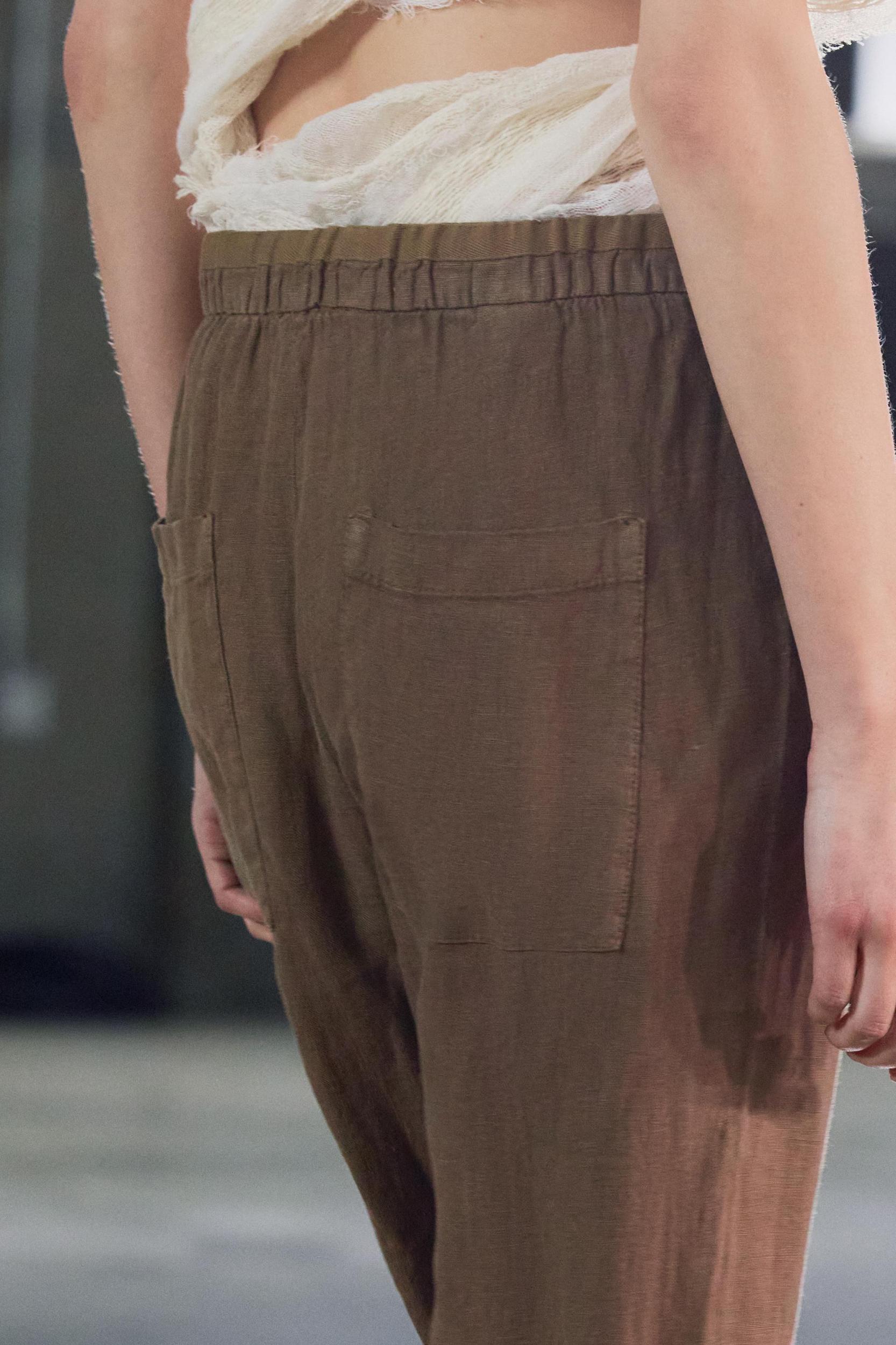 100% LINEN PANTS ZW COLLECTION Product Image