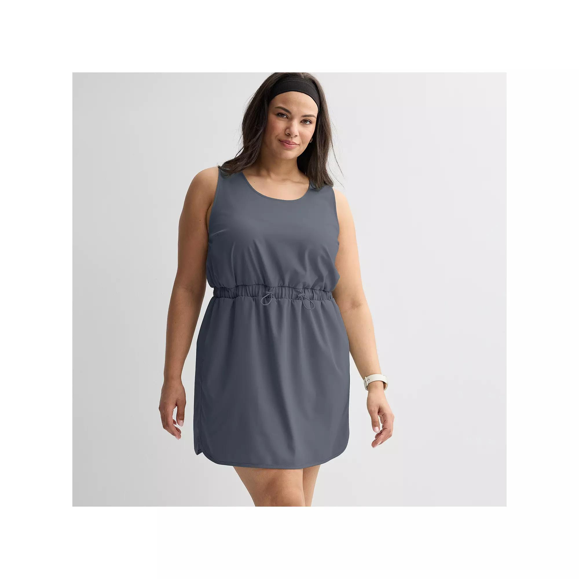 Plus Size Tek Gear® Explore Sleeveless Dress, Women's, Size: 1XL, Heritage Gray Product Image