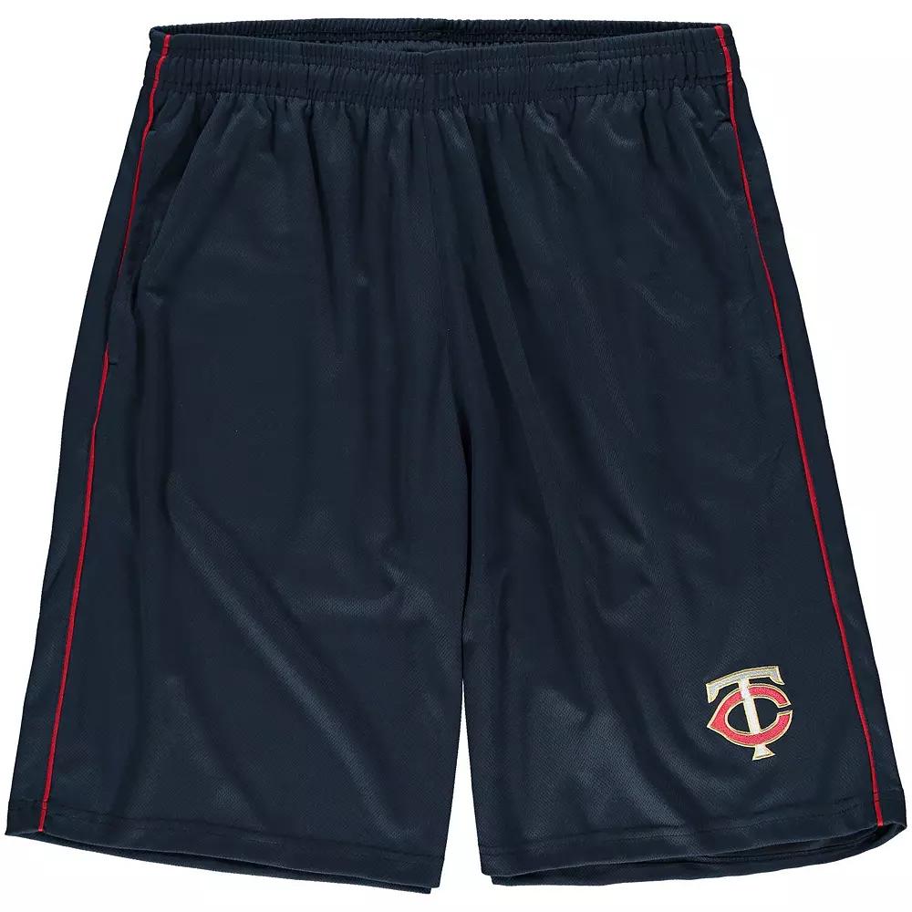 Men's Majestic Navy Minnesota Twins Big & Tall Mesh Shorts, Size: 5XB, Blue Product Image
