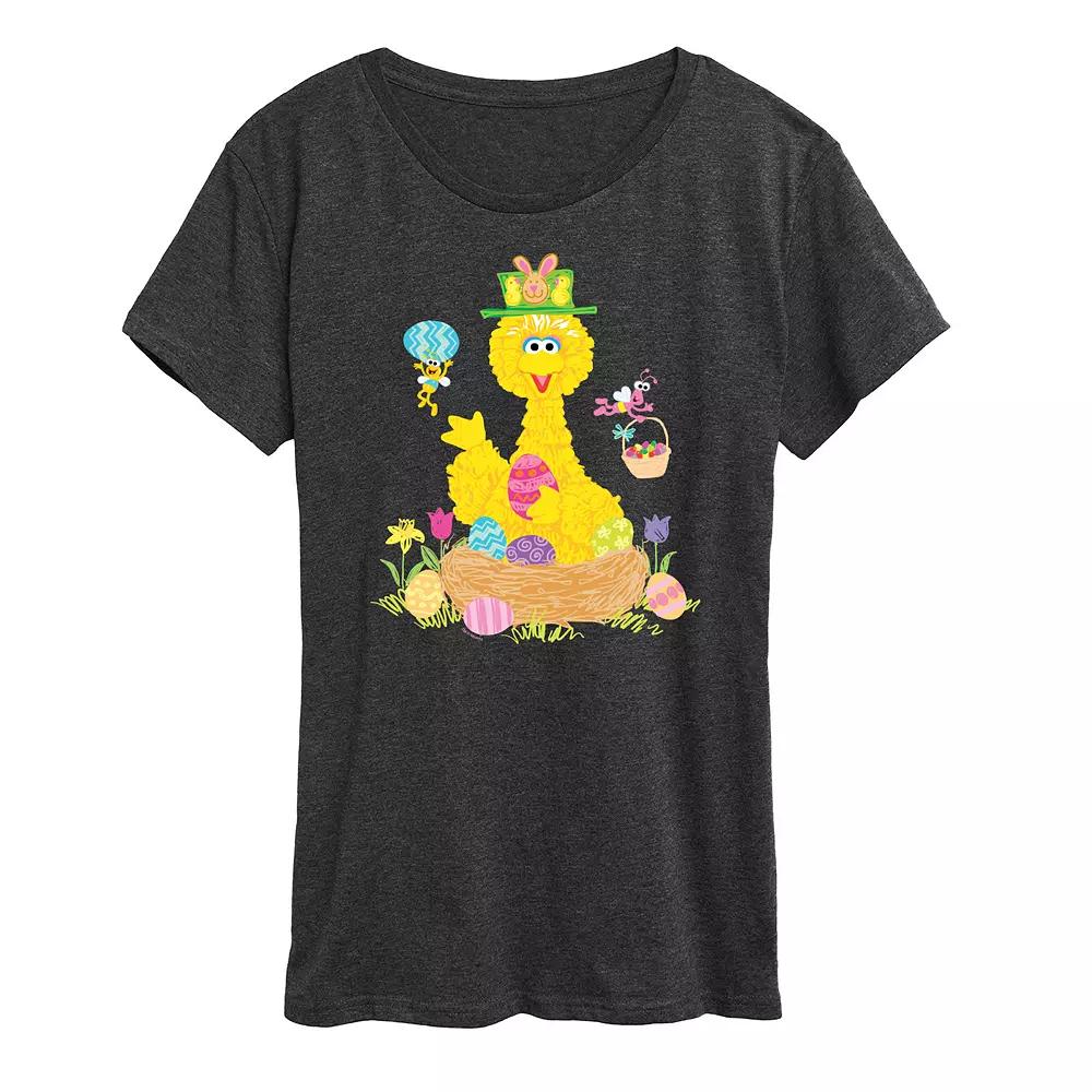 Women's Sesame Street Big Bird Easter Graphic Tee,  Product Image
