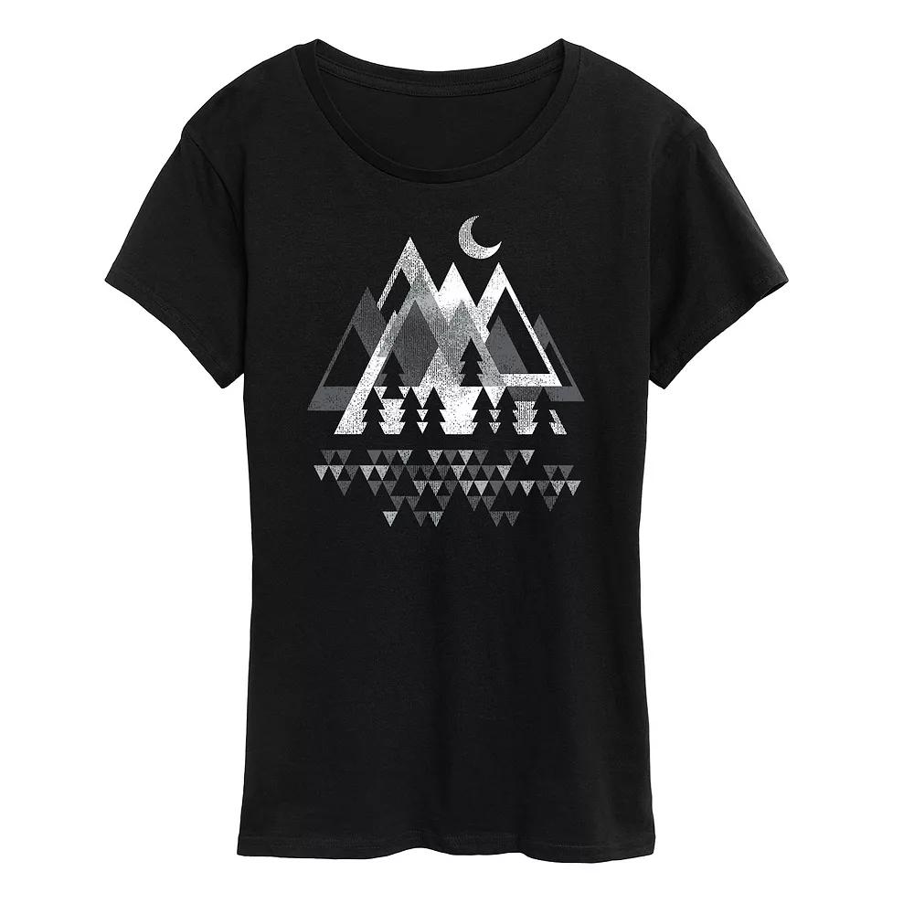 Women's Mountain Geometric Graphic Tee,  Product Image