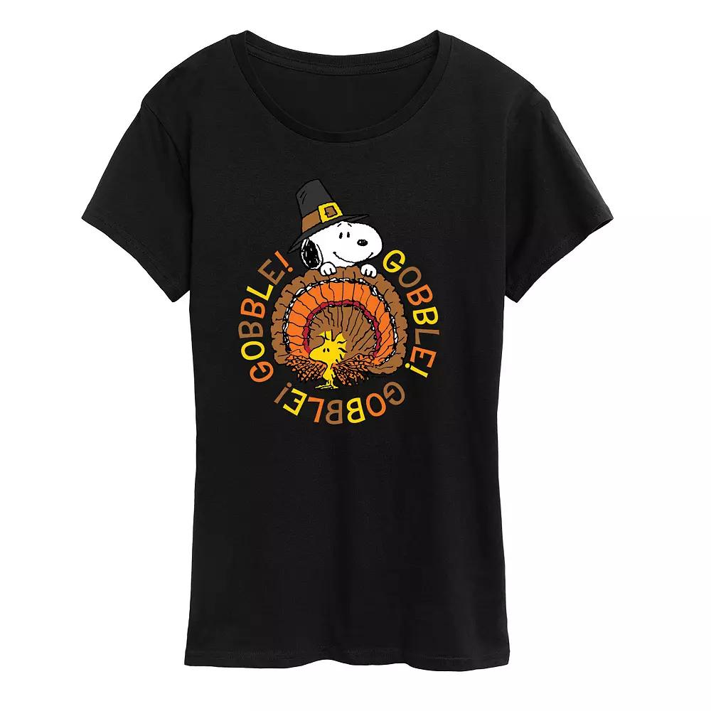 Women's Peanuts Snoopy & Woodstock Gobble Gobble Graphic Tee, Girl's,  Product Image