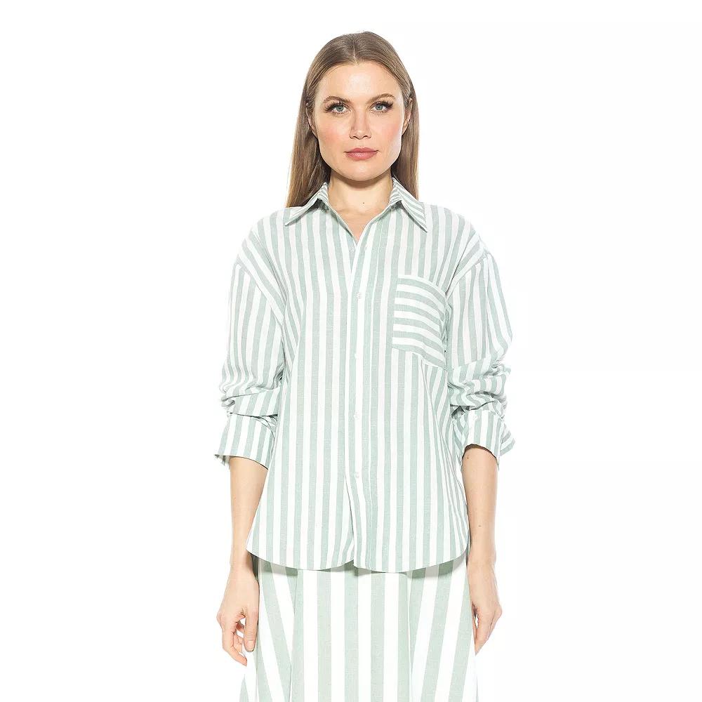Women's ALEXIA ADMOR Tammi Striped Over Product Image