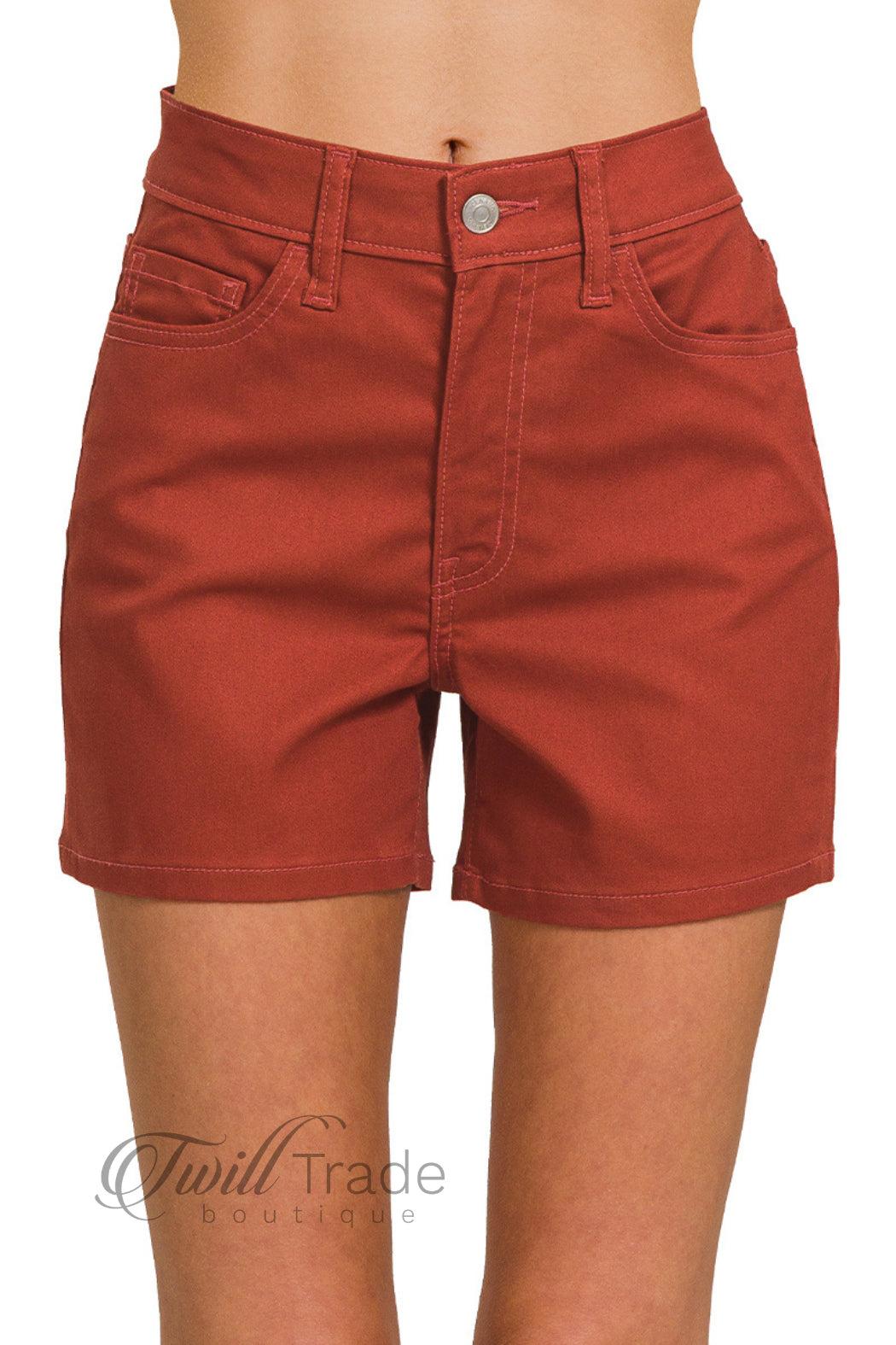Rust Jean Shorts Product Image