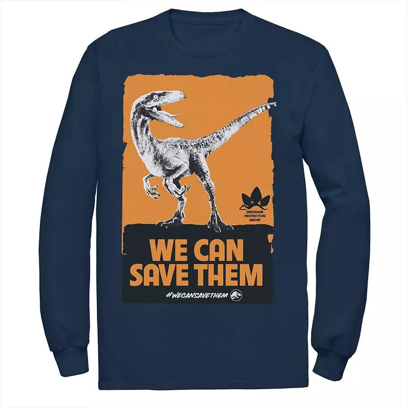 Men's Jurassic World We Can Save Them Poster Tee,  Product Image