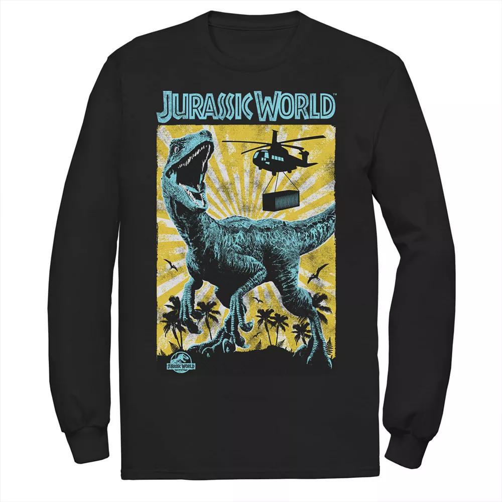 Men's Jurassic World T-Rex Color Pop Retro Poster Tee,  Product Image