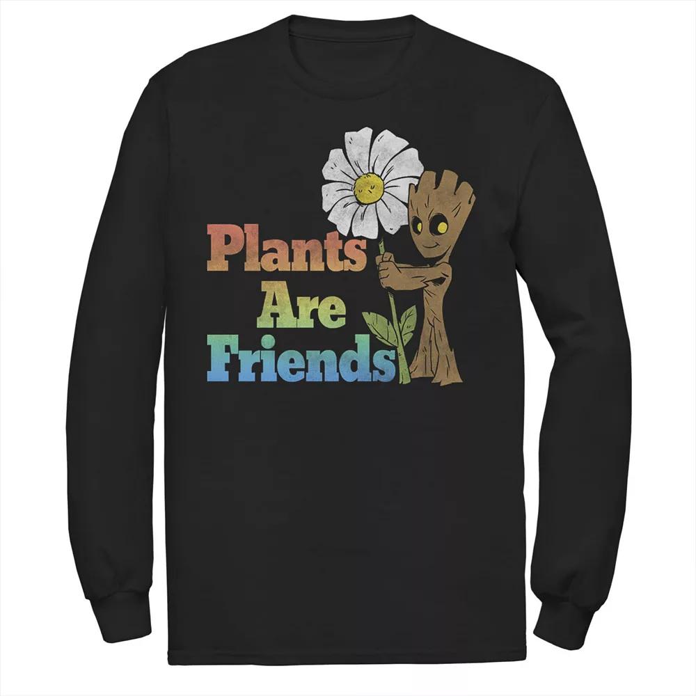 Men's Marvel GOTG Groot Plants Are Friends Portrait Tee, Size: Medium, Black Product Image