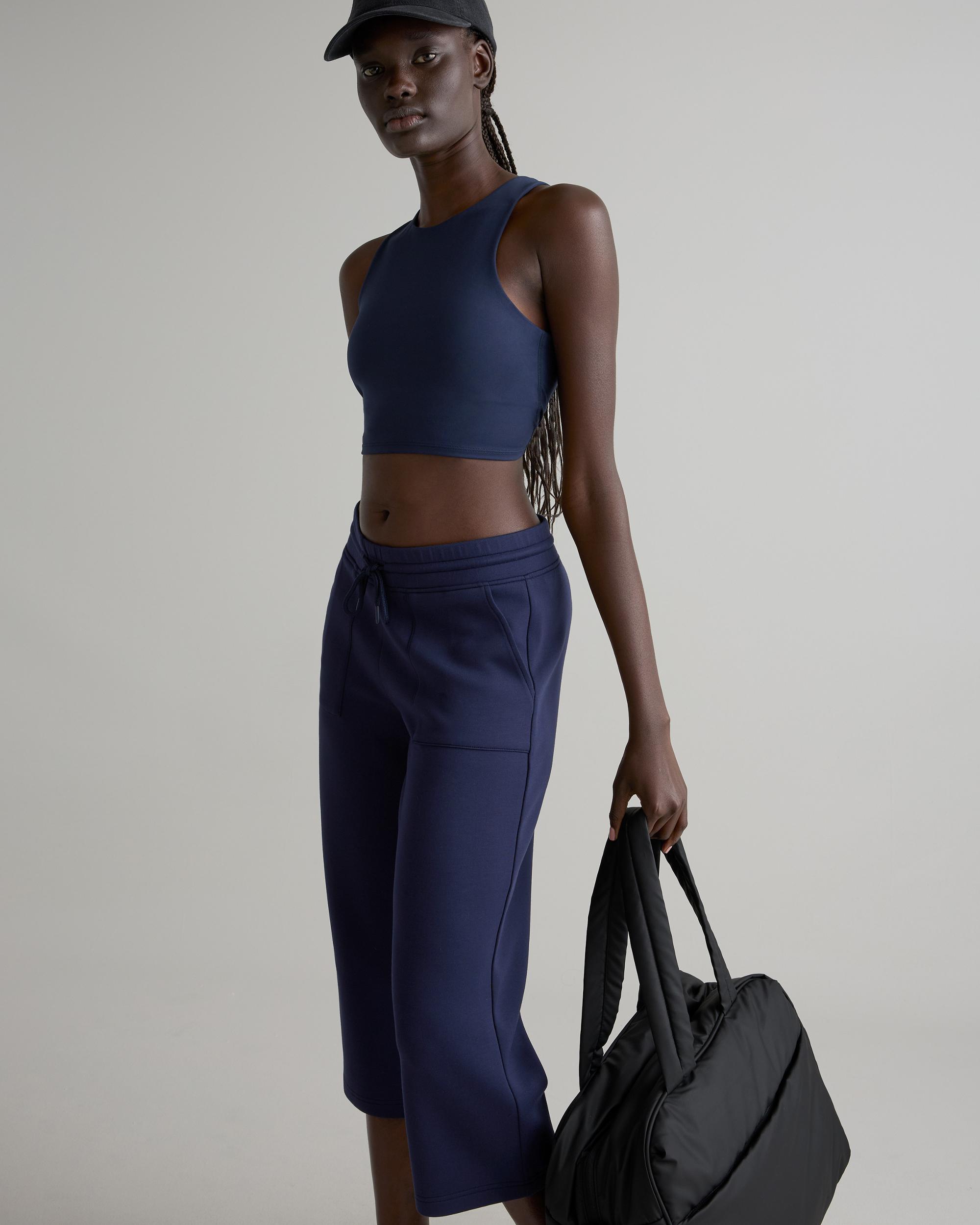 Quince | Women's CloudComfort High-Rise Cropped Sweatpants Tencel Product Image