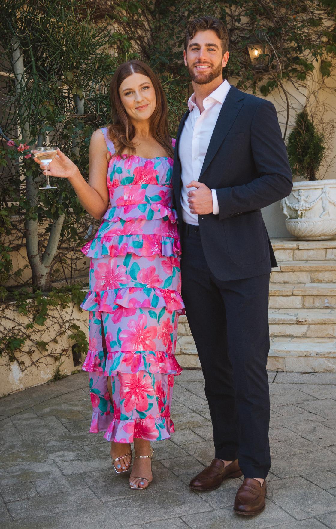 Monique Midi Dress ~ Garden Party Purple Product Image