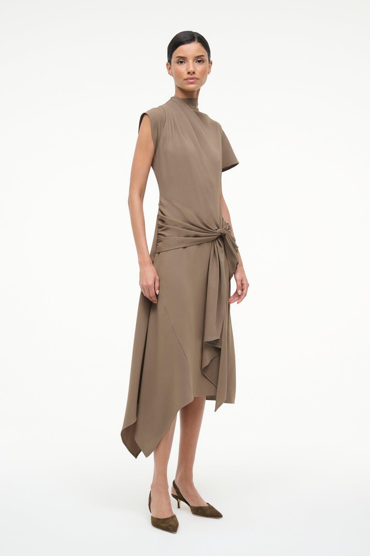 DAVINA DRESS | TRUFFLE Product Image
