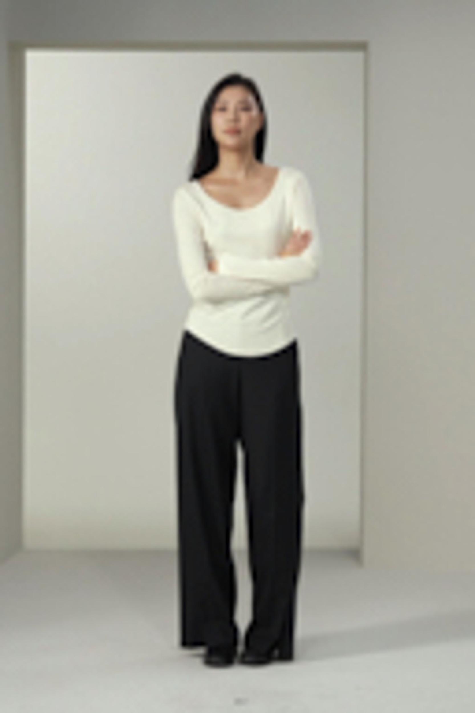 LILYSILK Womens Silk Tops | Lily White Washable Silk | Natural Flow Long Sleeve Tops L Product Image