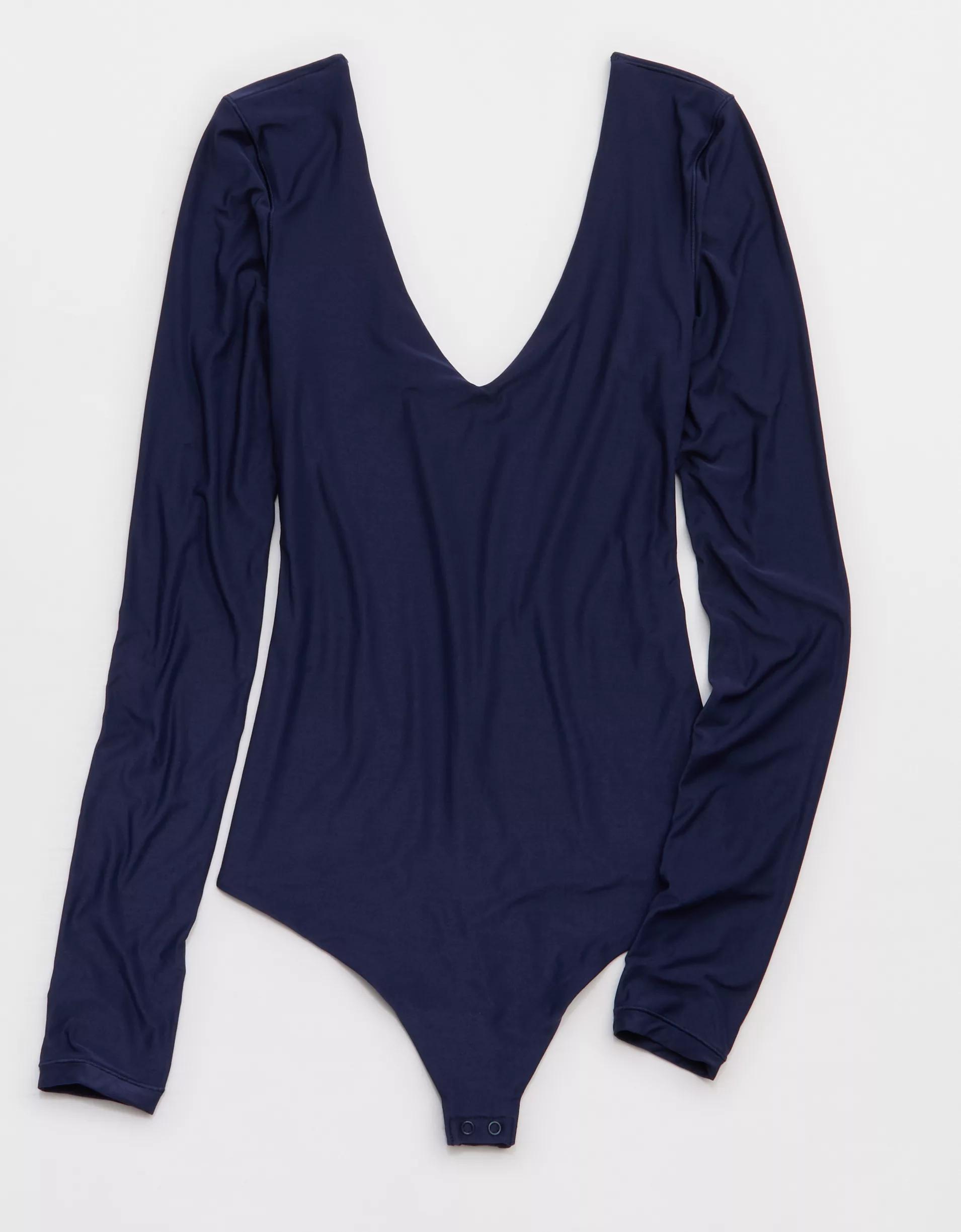 SMOOTHEZ Long Sleeve Plunge Bodysuit Product Image
