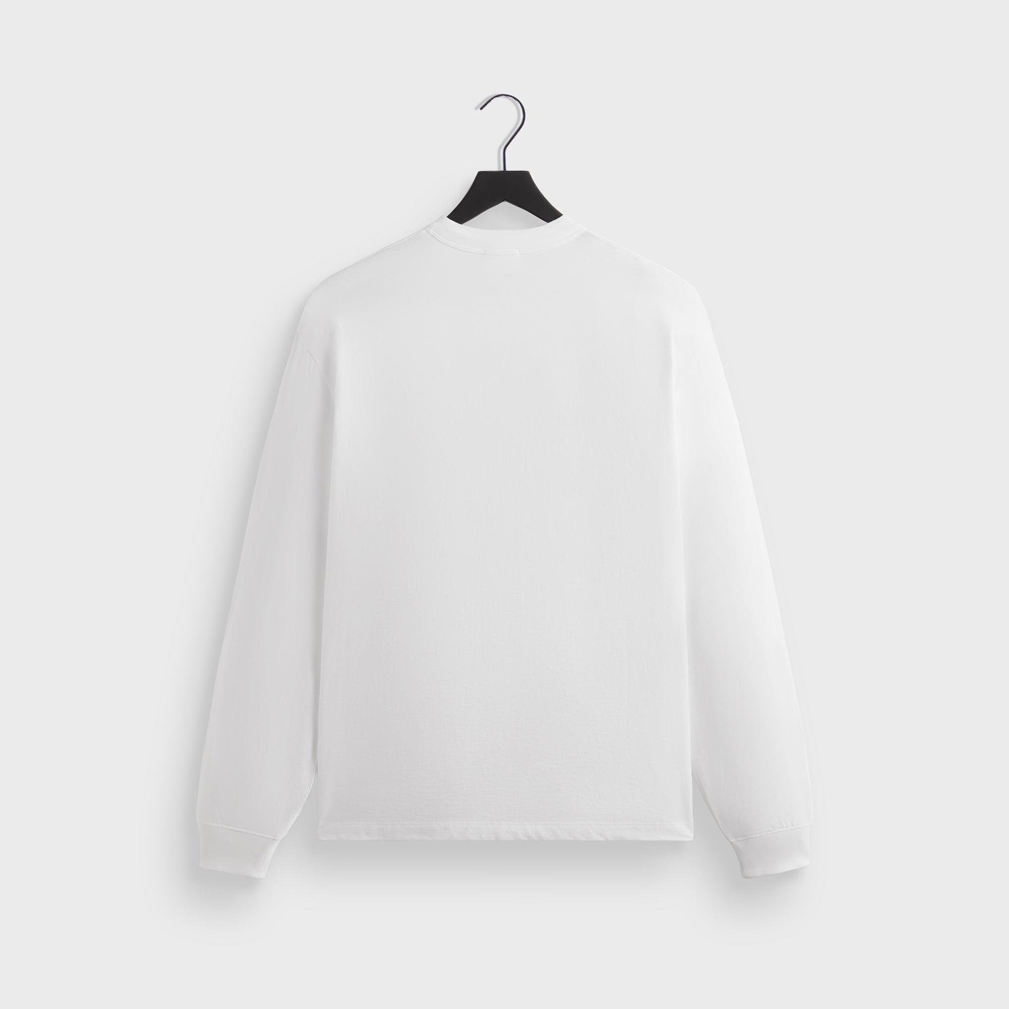 Kith Long Sleeve Leonard Pocket Tee - White Male Product Image