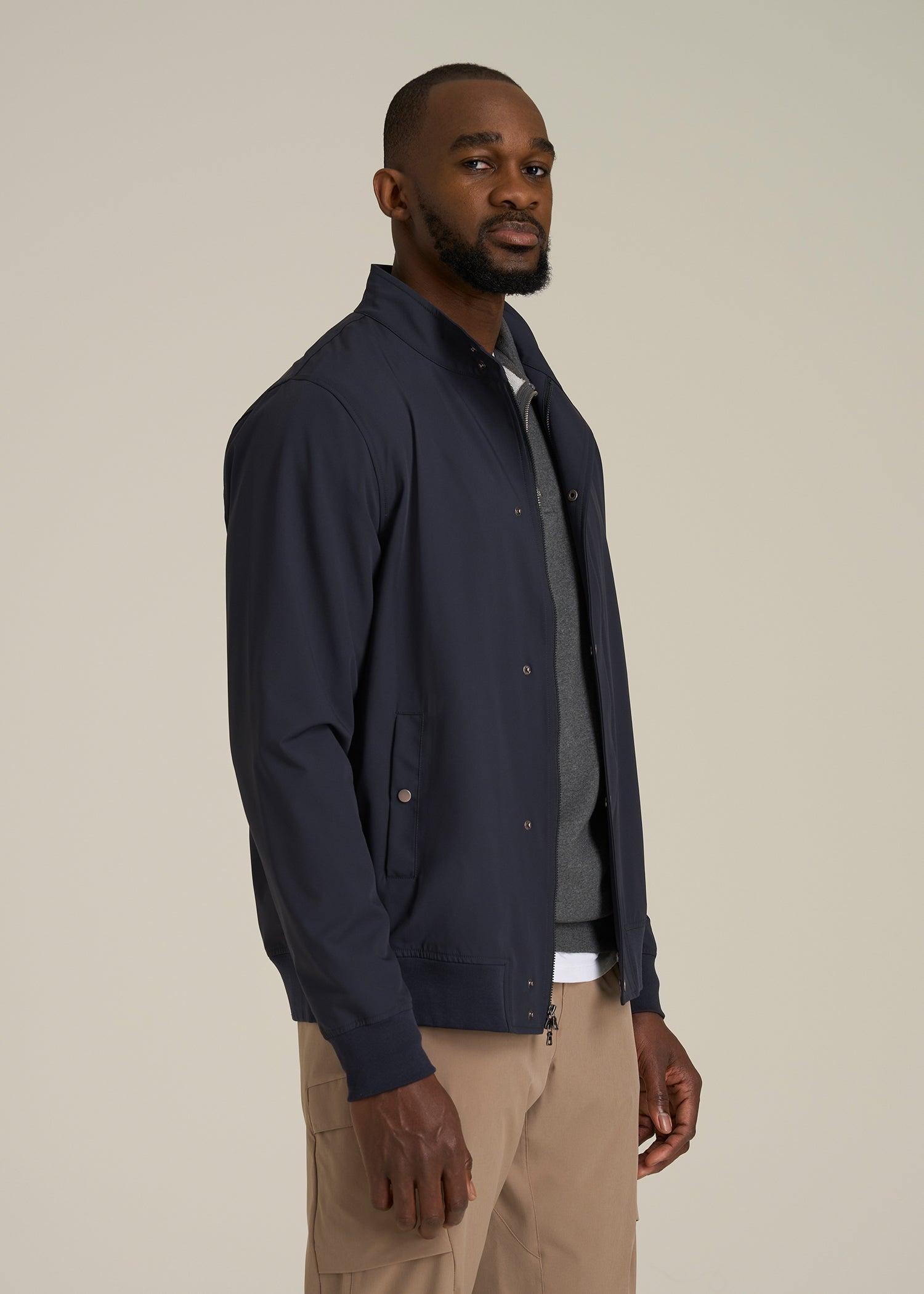 Motion Bomber Jacket for Tall Men in Portobello Male Product Image