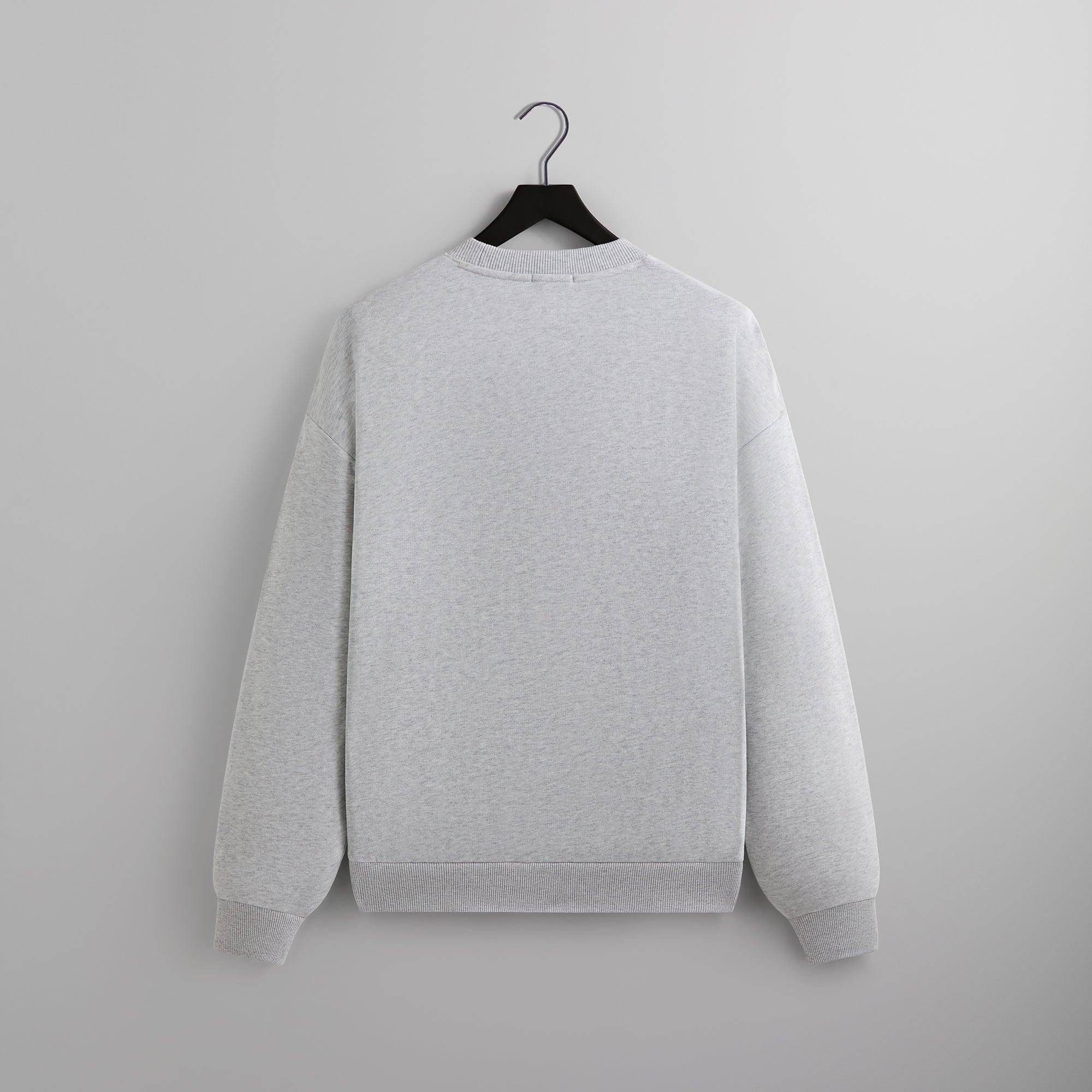 Kith for the New York Knicks Laurel Vintage Nelson Crewneck - Light Heather Grey Male Product Image