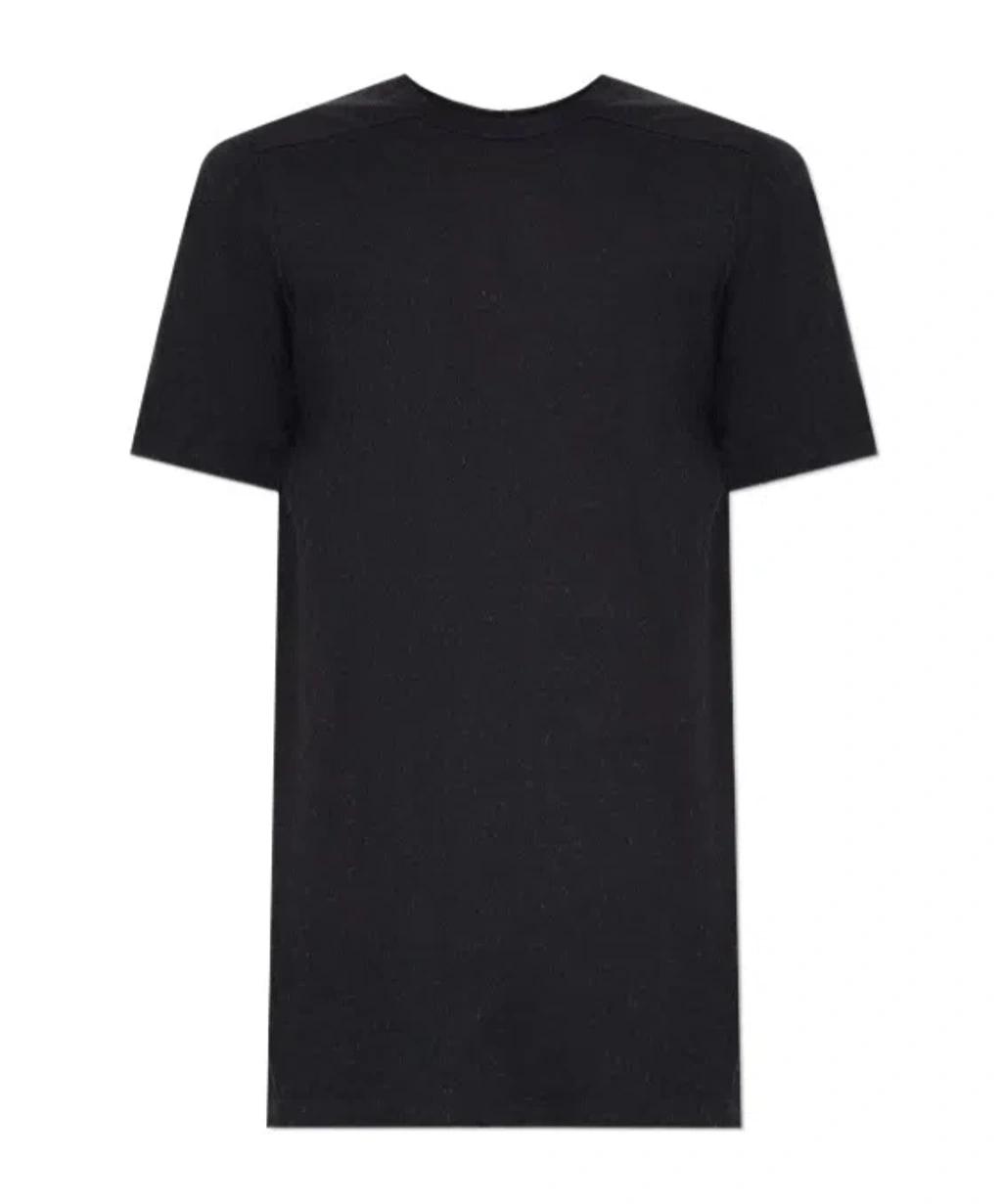 RICK OWENS Crewneck Short Sleeve T-shirt In Black Product Image