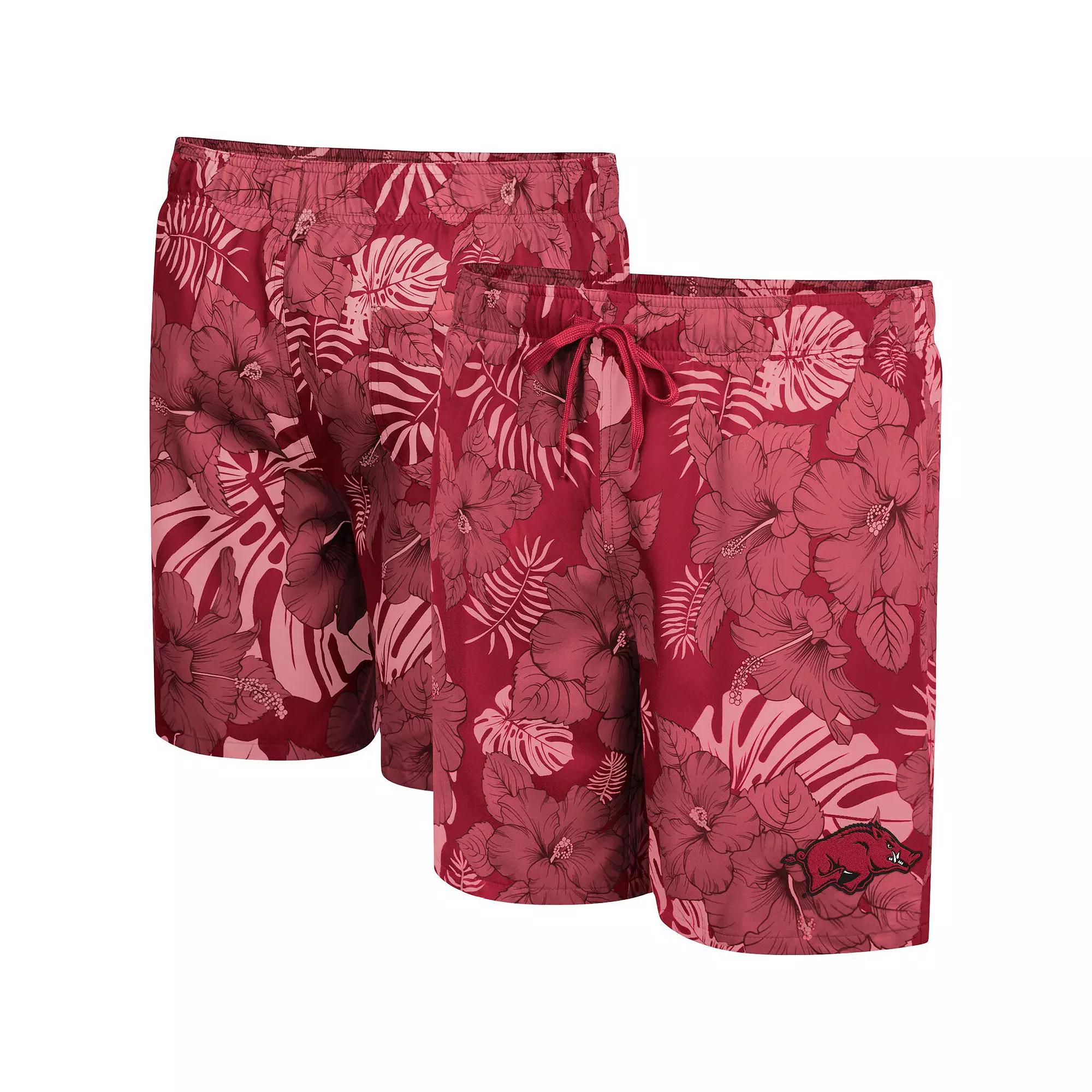 Men's Colosseum Cardinal Arkansas Razorbacks The Dude Swim Shorts,  Product Image
