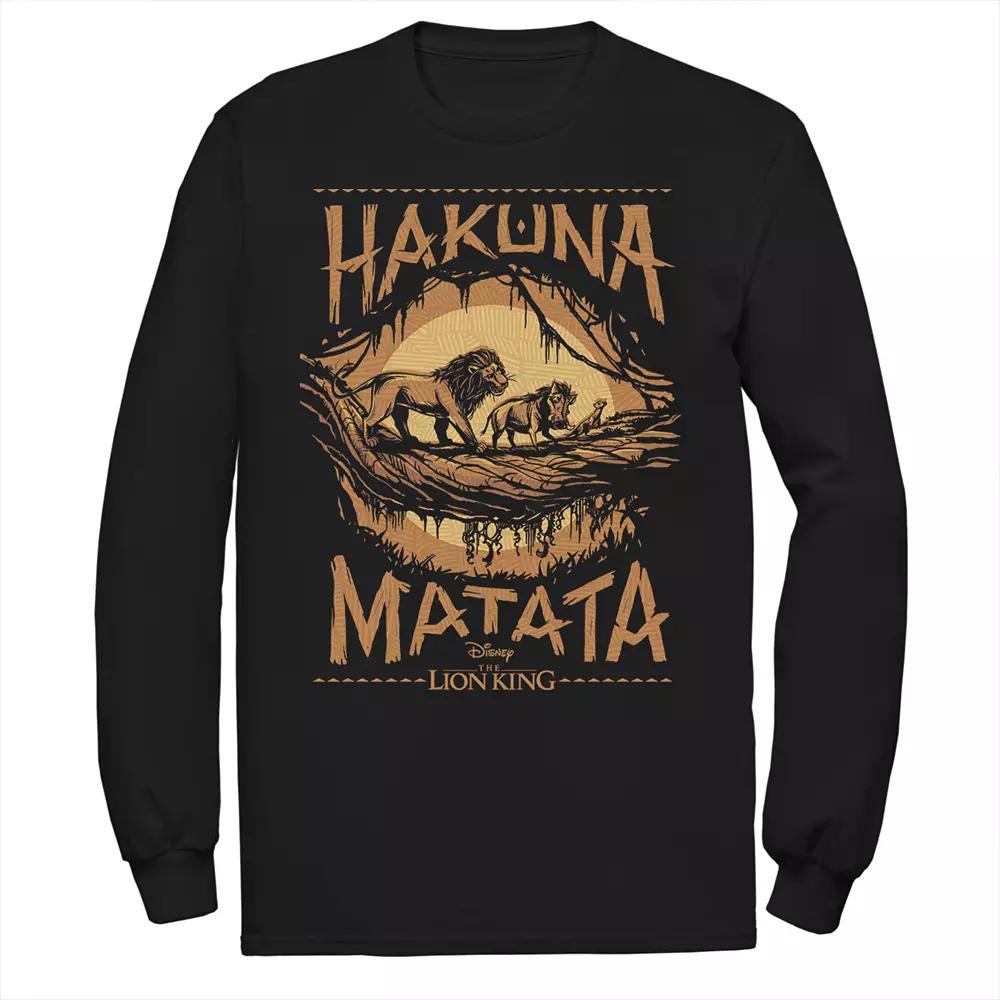 Disney's The Lion King Men's "Hakuna Matata" Long Sleeve Graphic Tee,  Product Image