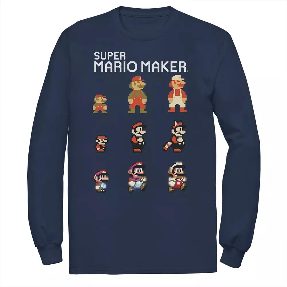 Big & Tall Nintendo Mario Character Evolution Tee, Men's, Size: 4XLT, Blue Product Image