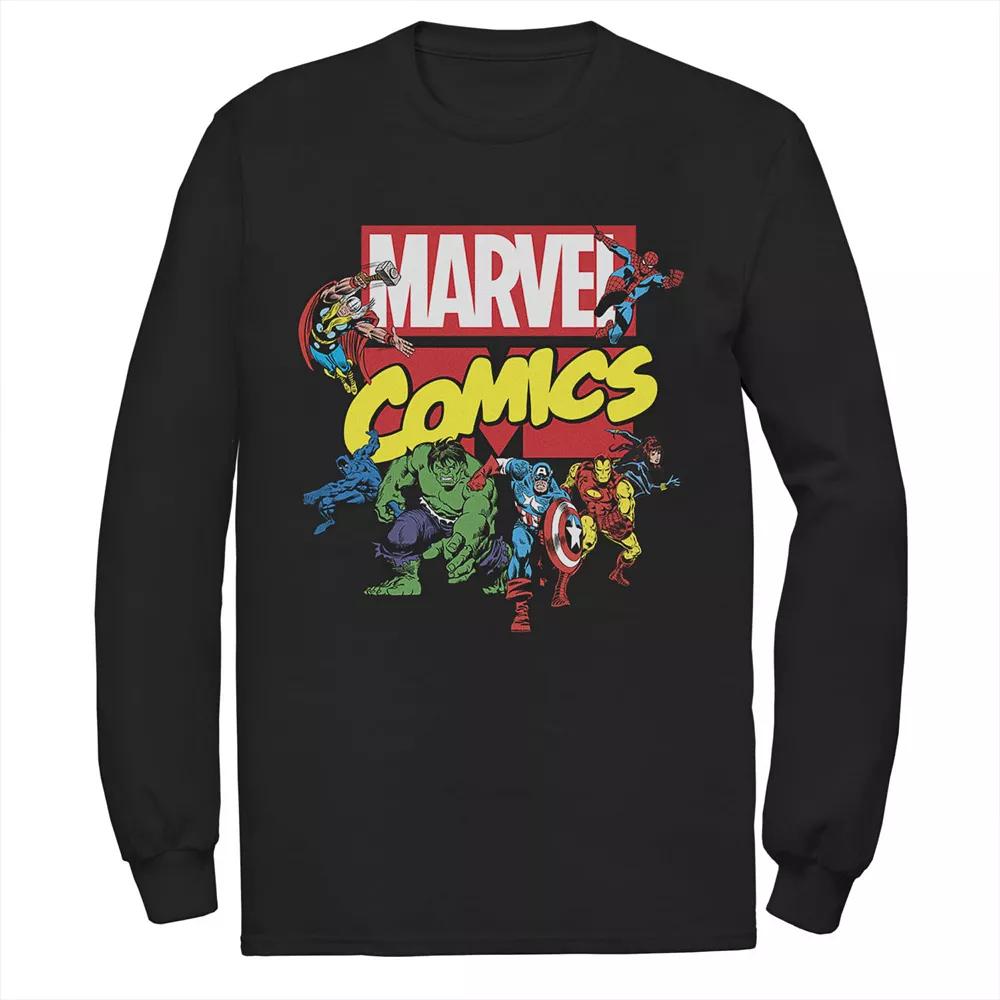 Men's Marvel D23 Exclusive Avengers Retro Comic Graphic Tee,  Product Image