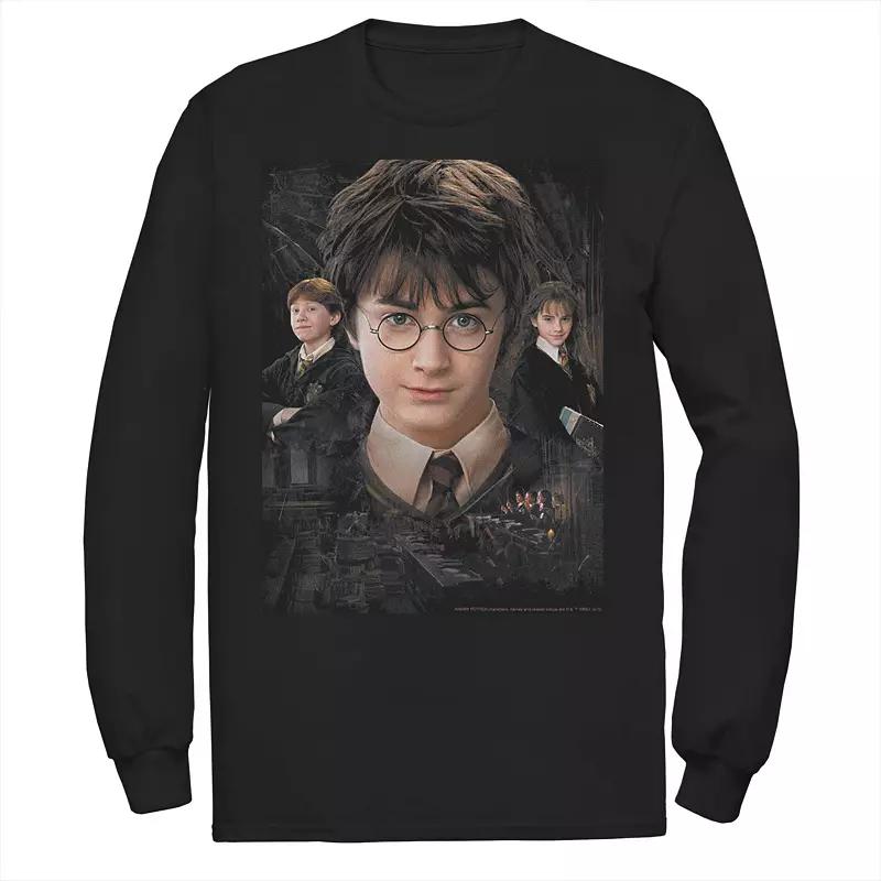 Men's Harry Potter Chamber Of Secrets Harry Ron Hermione Poster Tee,  Product Image
