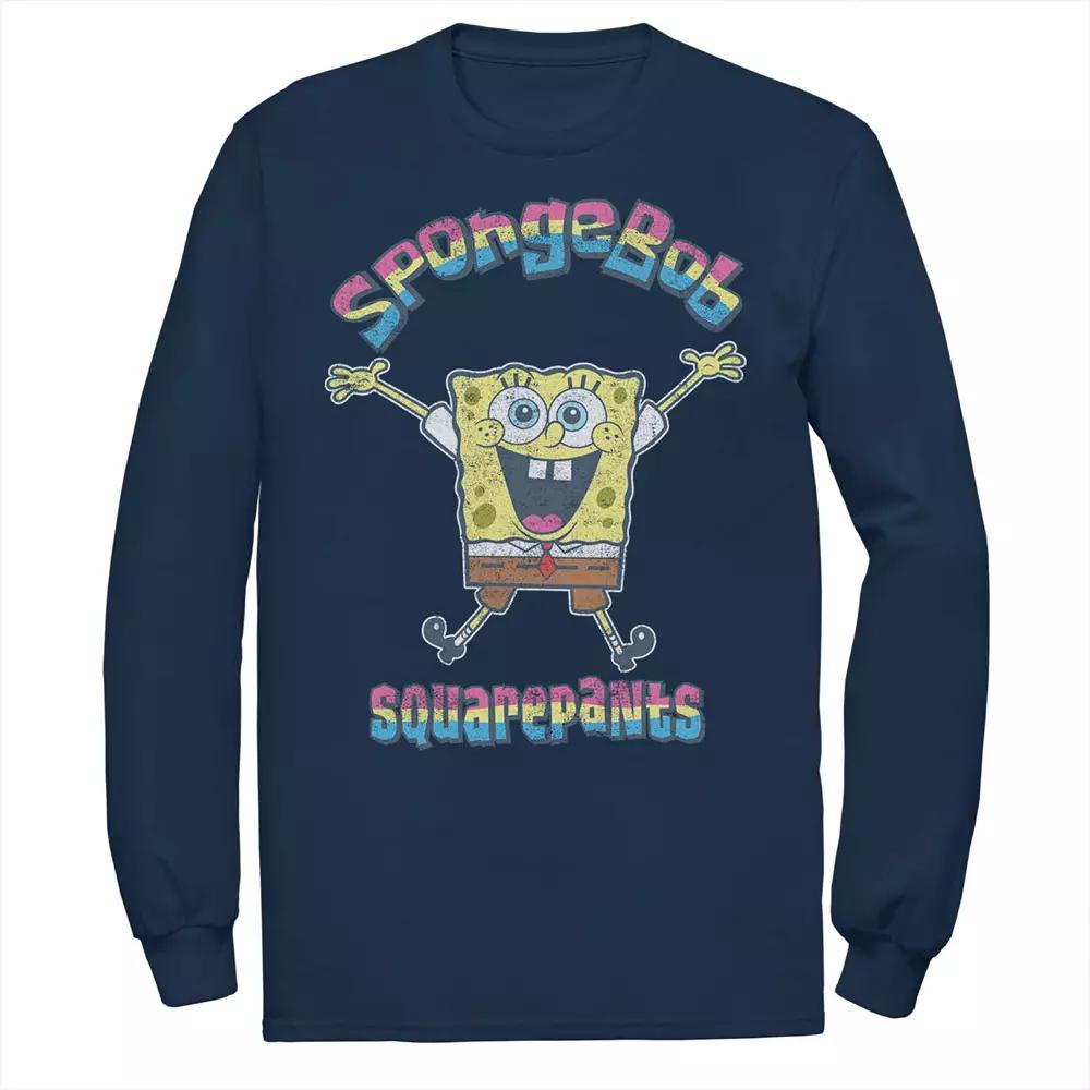 Men's Nickelodeon SpongeBob SquarePants Rainbow Logo Tee,  Product Image
