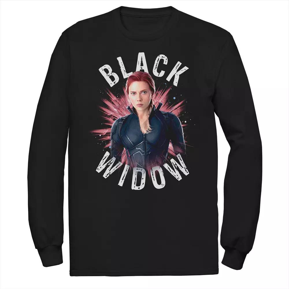 Men's Marvel Black Widow Logo Silhouette Tee,  Product Image