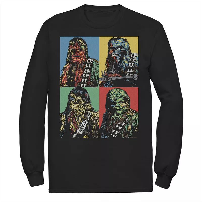 Men's Star Wars Chewbacca Colorful Panel Portrait Tee,  Product Image