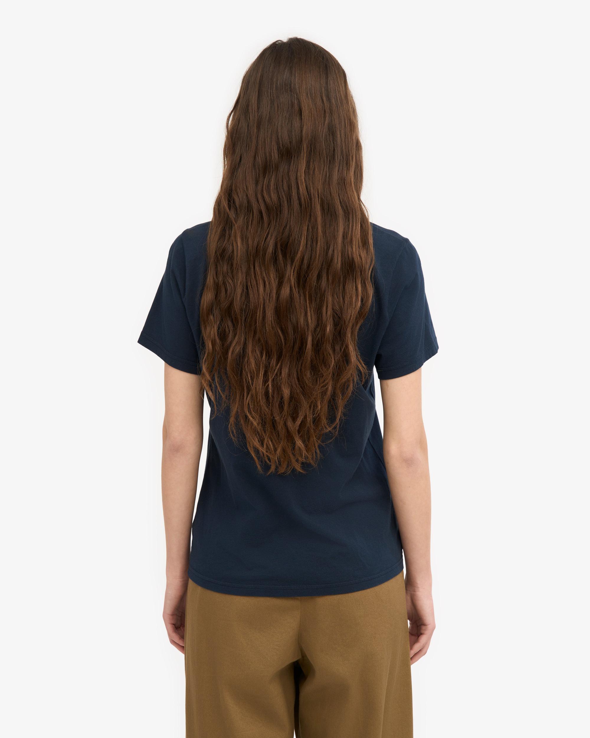 Women Light Organic Tee - Navy Blue Product Image