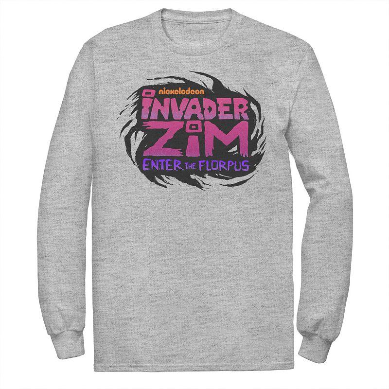 Men's Nickelodeon Invader Zim Enter Florpus Logo Long Sleeve Graphic Tee,  Product Image