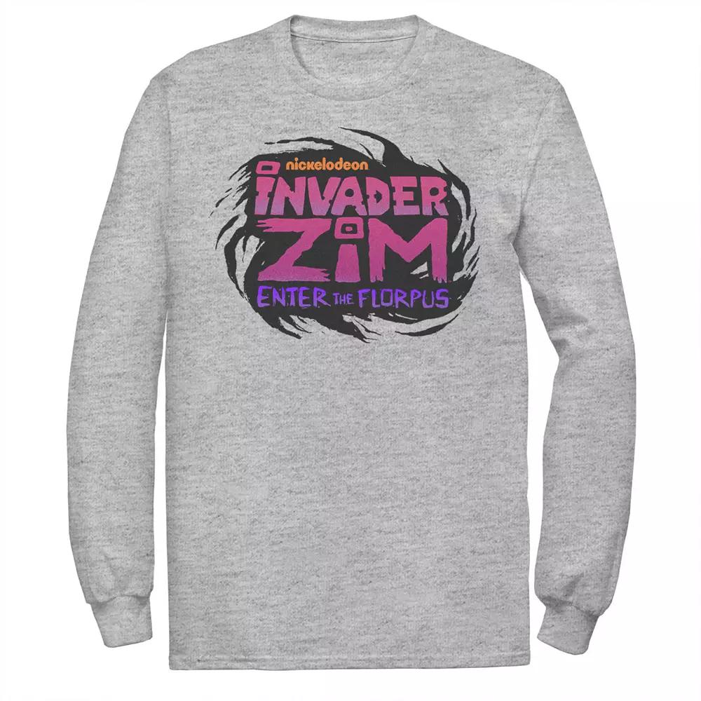 Men's Nickelodeon Invader Zim Enter Florpus Logo Long Sleeve Graphic Tee,  Product Image