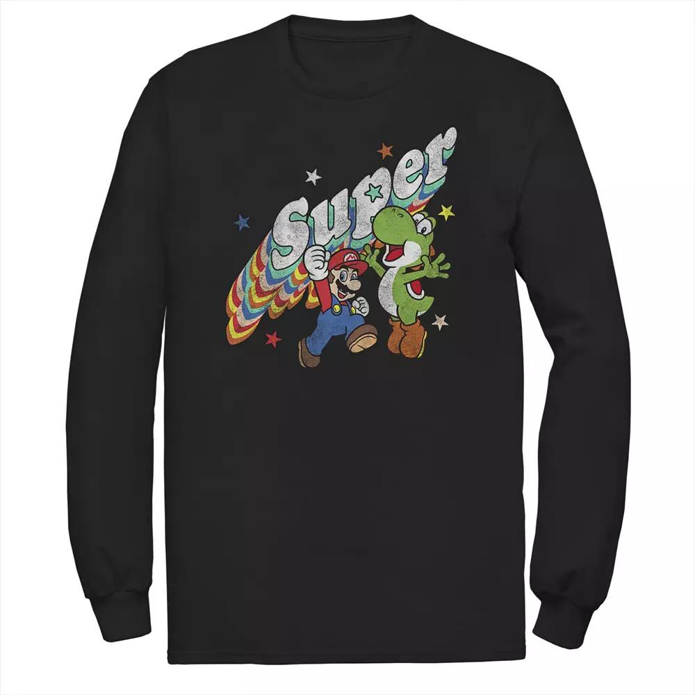 Big & Tall Nintendo Super Mario & Yoshi Distressed Portrait Tee, Men's,  Product Image