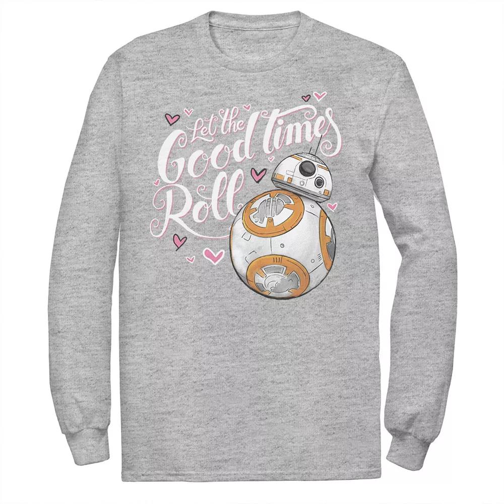 Men's Star Wars Valentine's Day BB-8 "Let The Good Times Roll" Hearts Tee,  Product Image