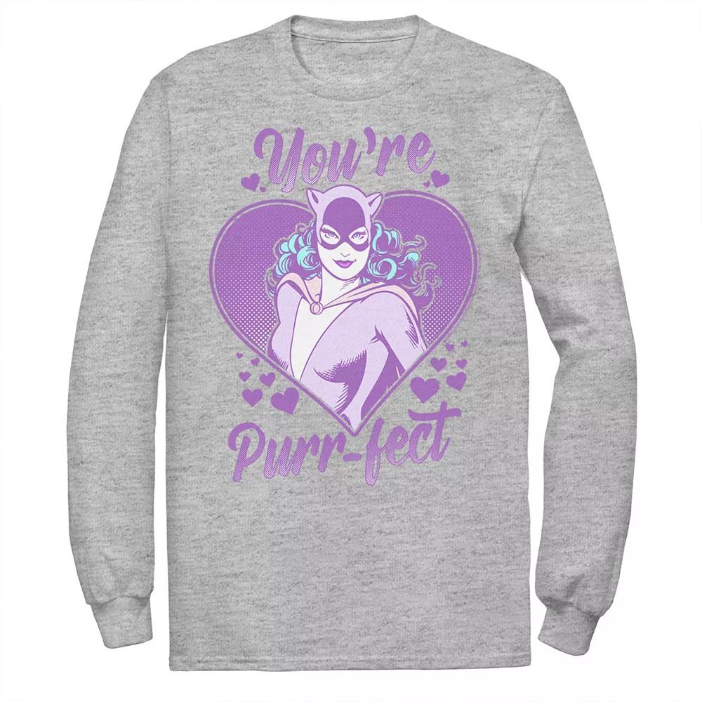 Men's DC Comics Valentine's Day Catwoman You're Purr-fect Tee,  Product Image