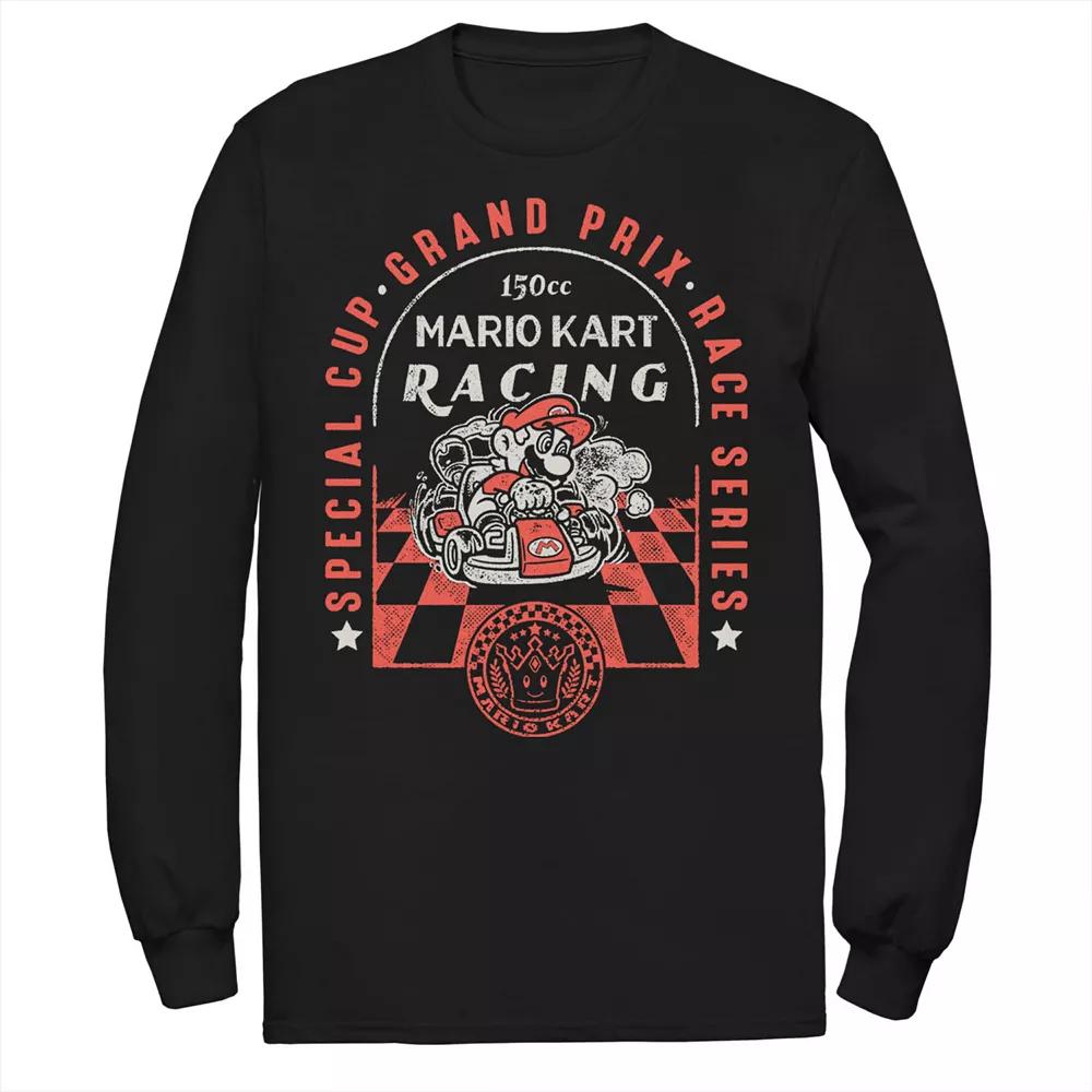 Men's Mario Kart Racing Special Cup Vintage Poster Long Sleeve Tee,  Product Image