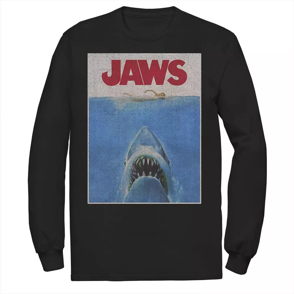 Men's Jaws Classic Retro Shark Attack Poster Tee,  Product Image