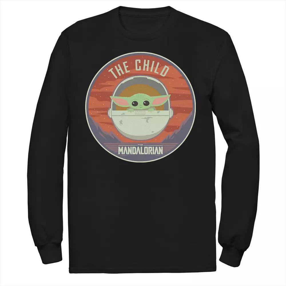 Men's Star Wars The Mandalorian The Child Bassinet Badge Tee,  Product Image