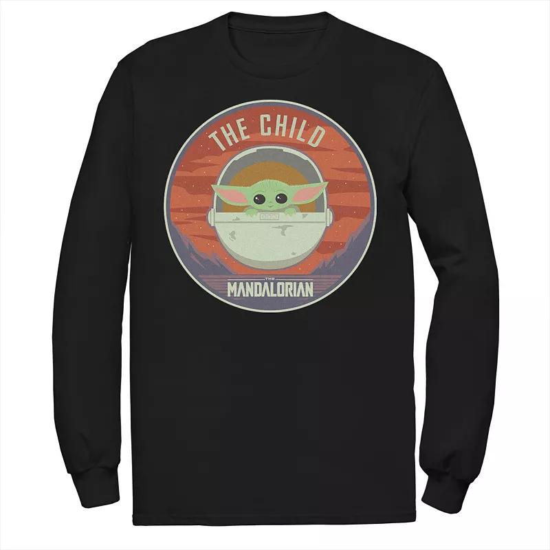 Men's Star Wars The Mandalorian The Child Bassinet Badge Tee,  Product Image