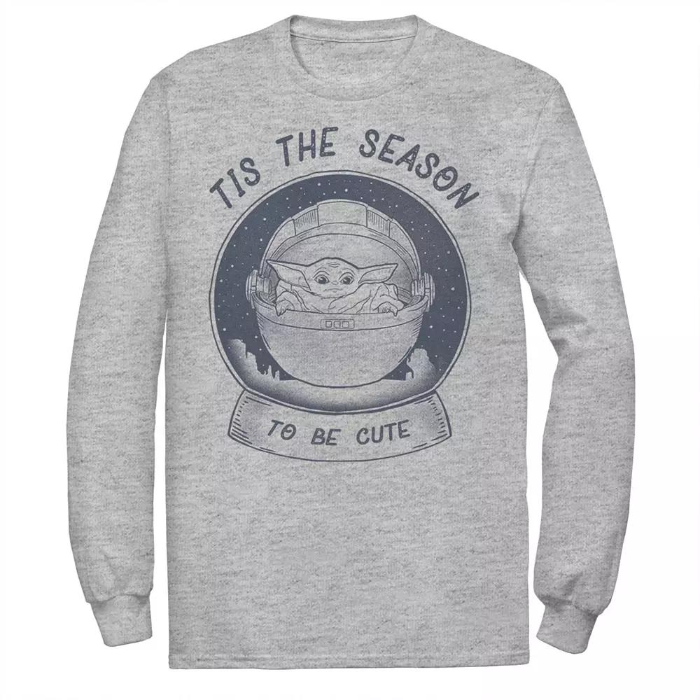 Men's Star Wars The Mandalorian The Child Christmas Tis The Season Tee,  Product Image