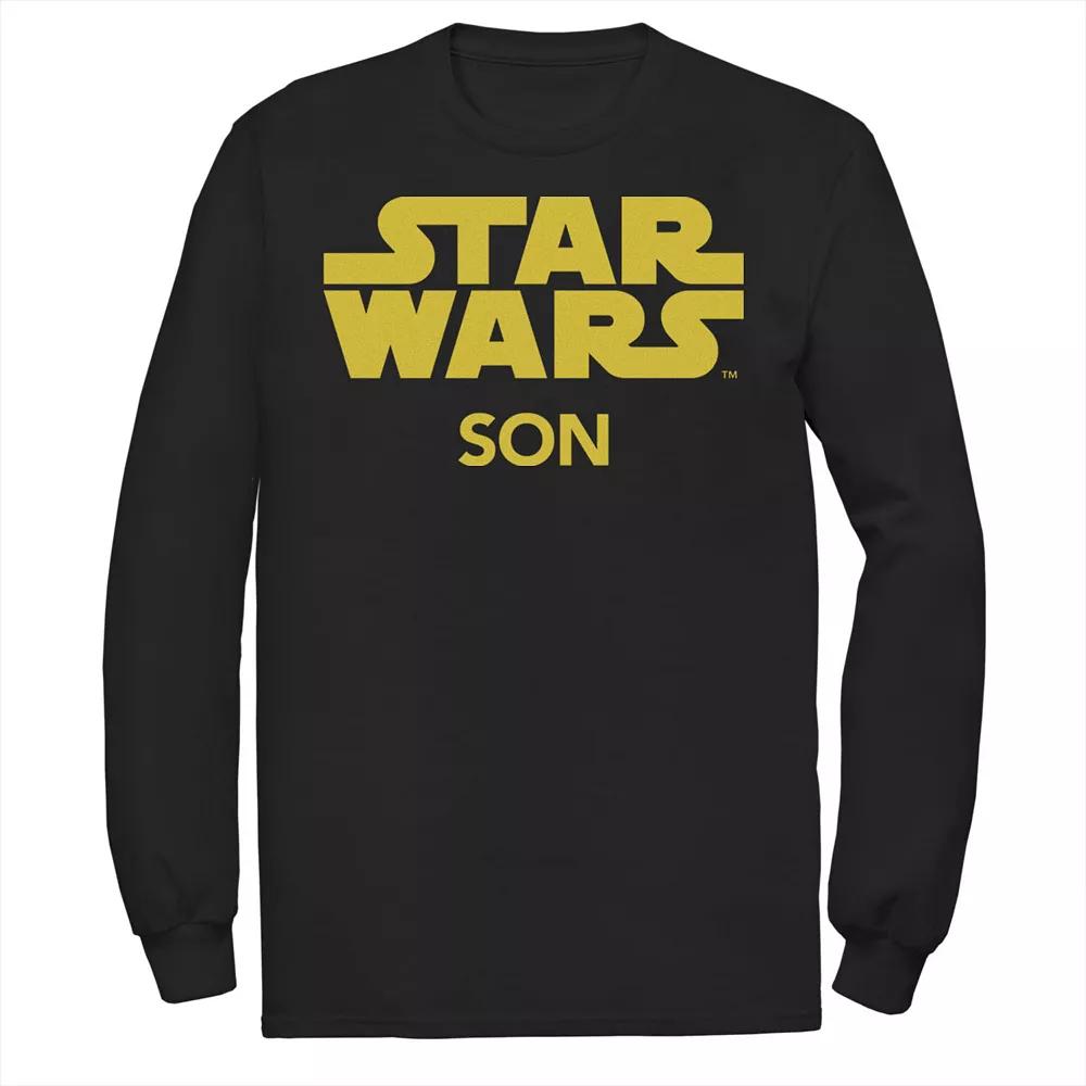 Men's Star Wars Uncle Classic Title Logo Long Sleeve Graphic Tee,  Product Image