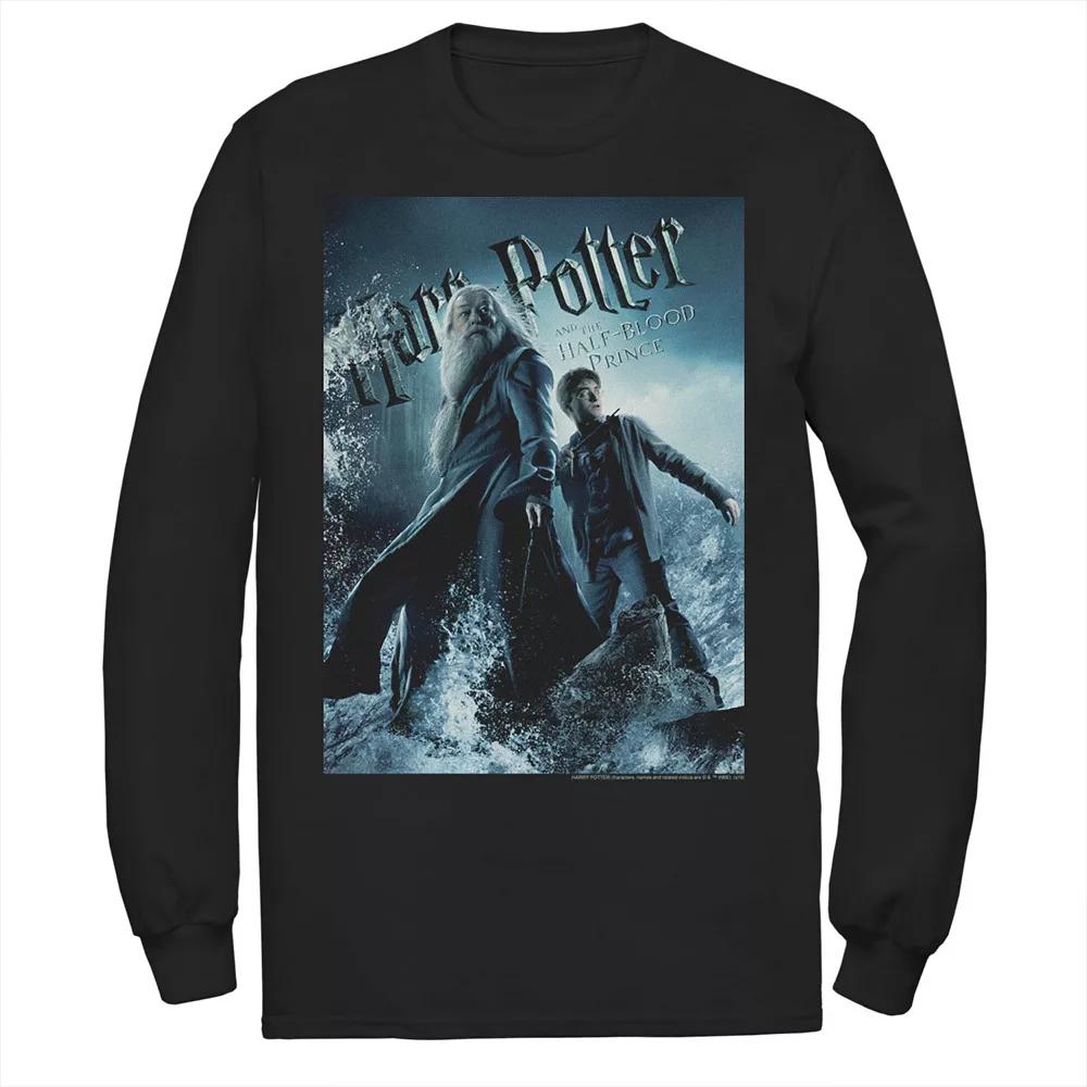Mens Harry Potter Half-Blood Prince Dumbledore And Harry Poster Long Sleeve Graphic Tee Product Image