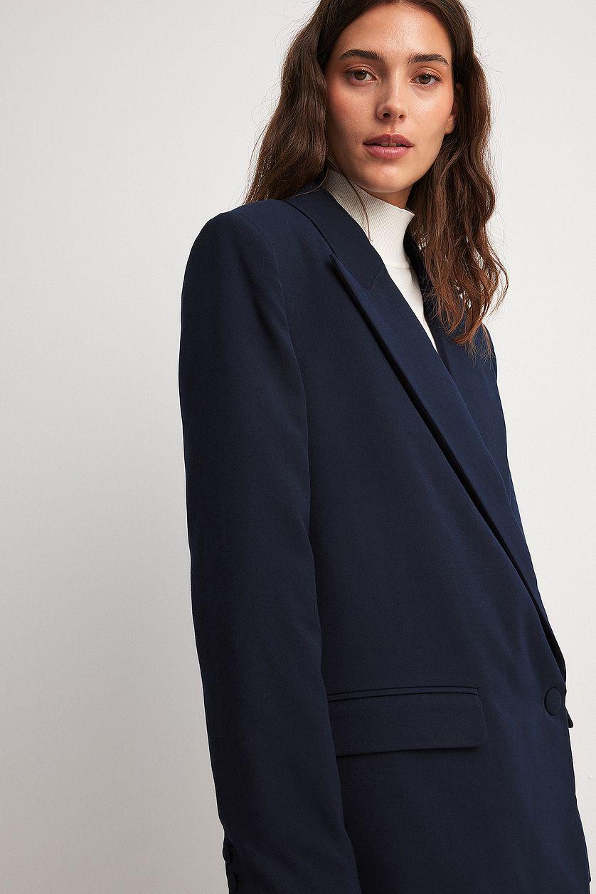 Oversized Padded Blazer Jacket Product Image