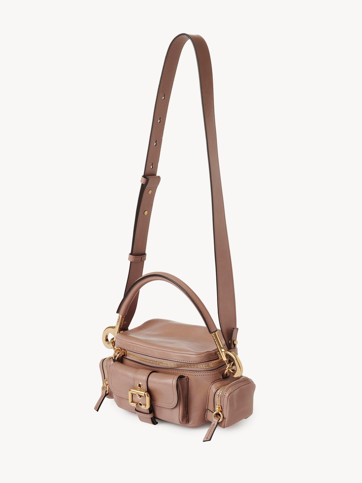 Small camera bag in shiny leather Product Image