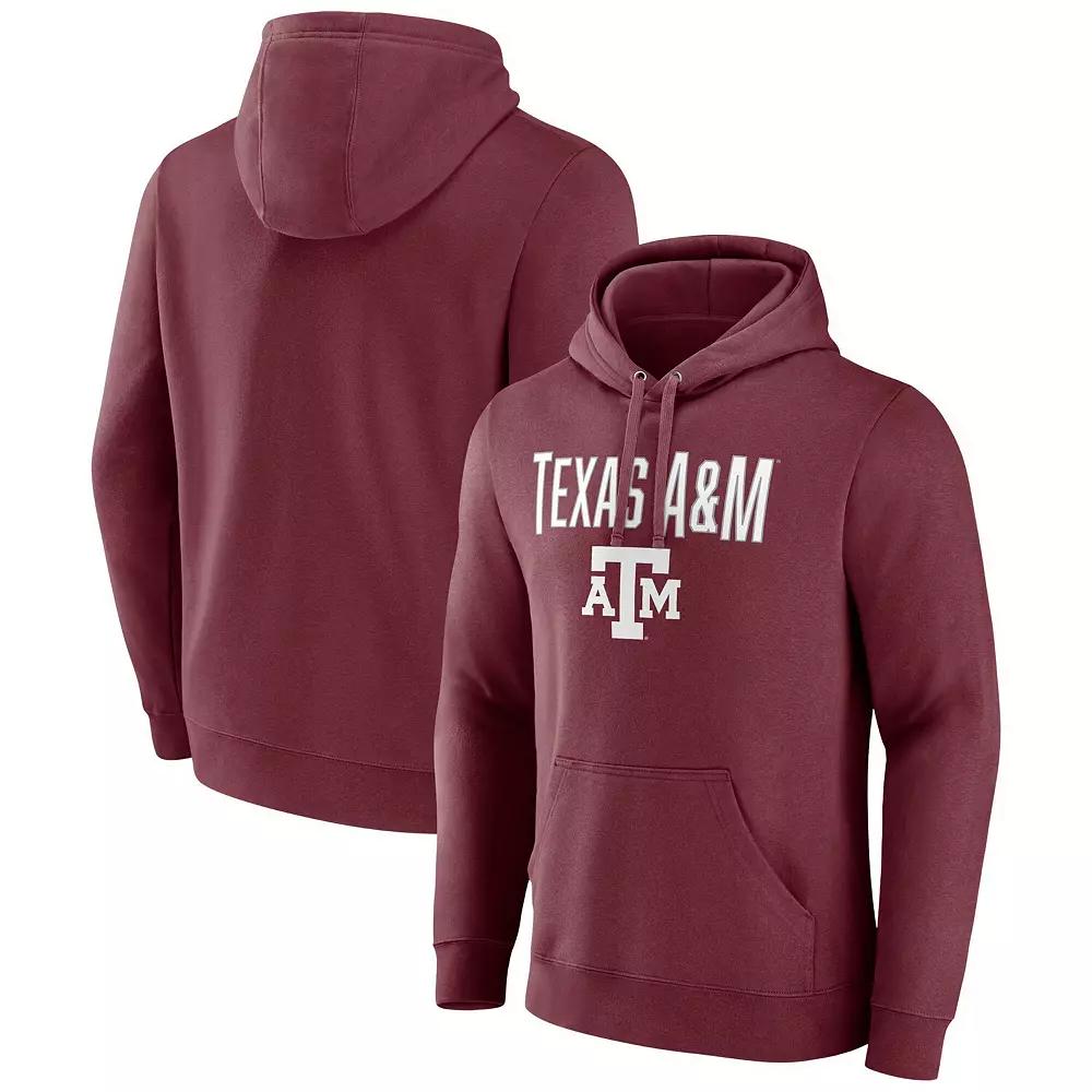 Men's Fanatics Maroon Texas A&M Aggies Team Lockup Pullover Hoodie,  Product Image