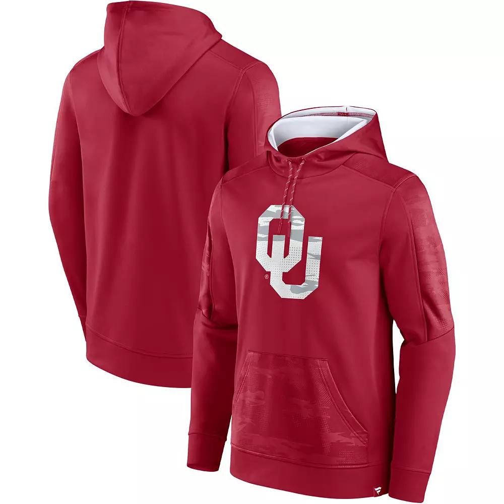 Men's Fanatics Branded Crimson Oklahoma Sooners On The Ball Pullover Hoodie,  Product Image