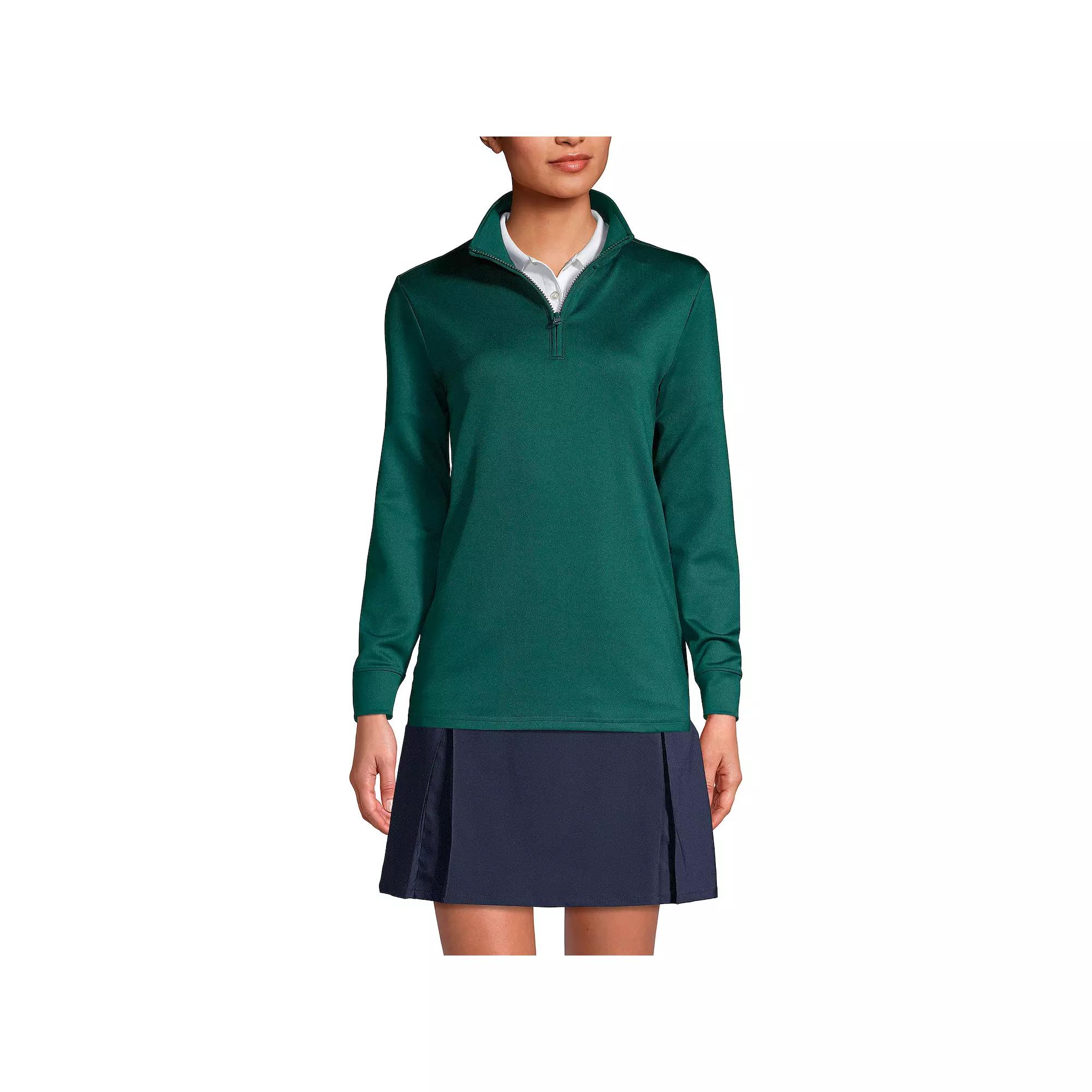 Women's Lands' End Quarter Zip Pullover,  Product Image