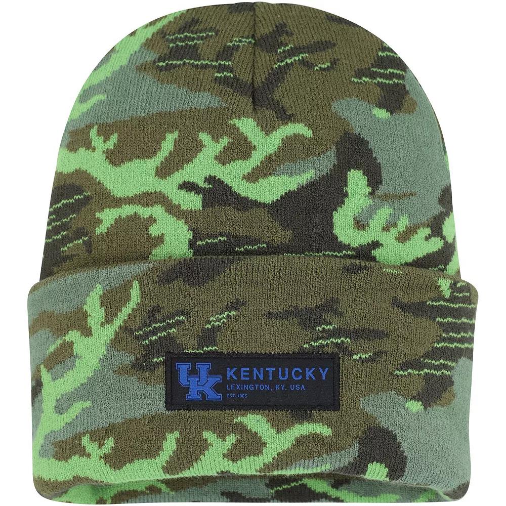 Men's Nike Camo Kentucky Wildcats Veterans Day Cuffed Knit Hat, Green Product Image
