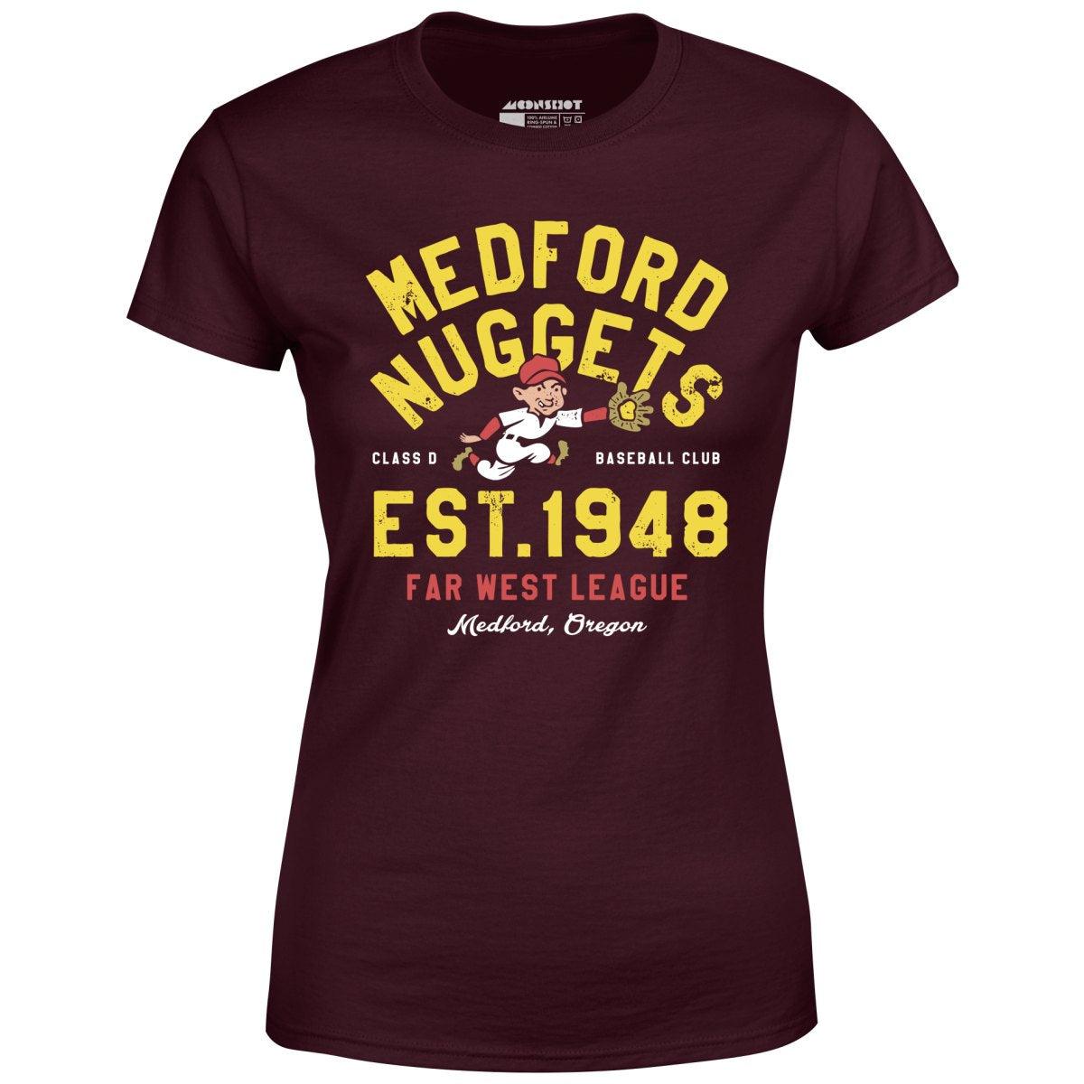 Medford Nuggets - Oregon - Vintage Defunct Baseball Teams - Women's T-Shirt Female Product Image