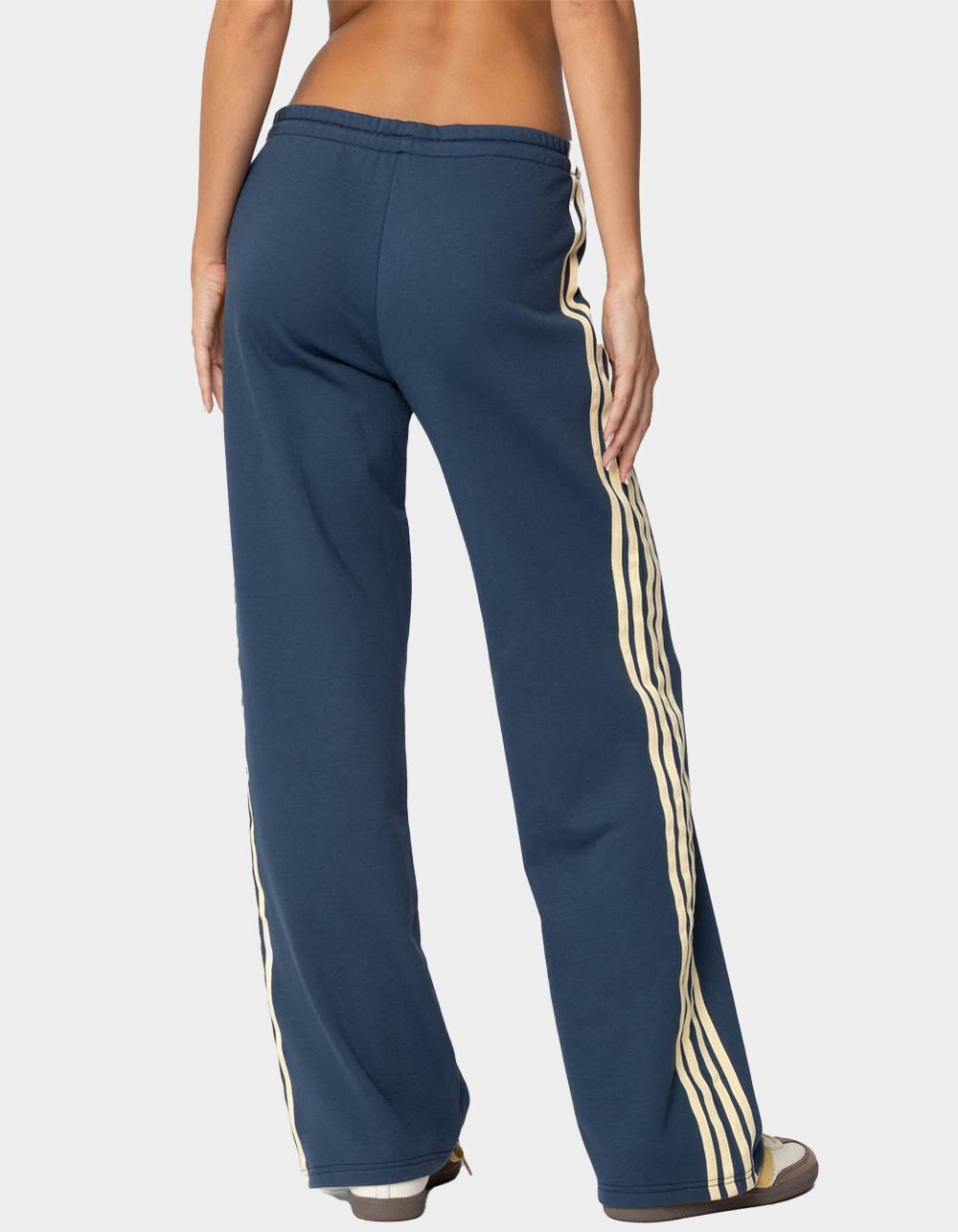 EDIKTED Averie Contrast Striped Sweatpants - BLUE Product Image